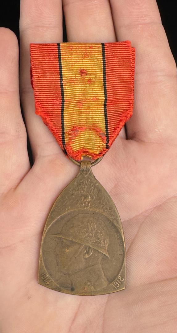 WWI WW1 Belgium Victory Medal: Nice example.