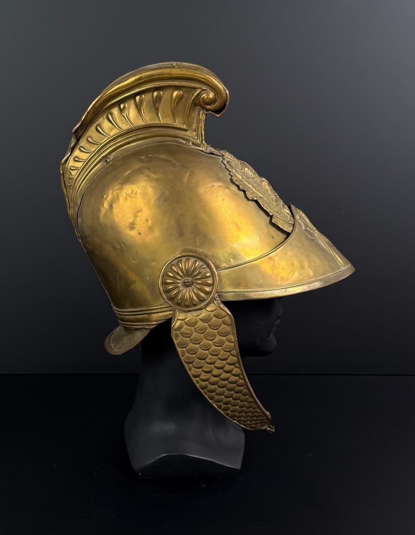 2nd Empire French Republic Firemans Helmet: Named to a person called Feypell.