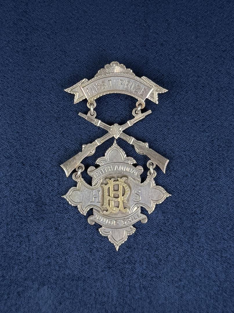 Indian Wars US Army Junior Drill Marksman Medal: Named to J.D. French. Medal Made by William D. Ward.