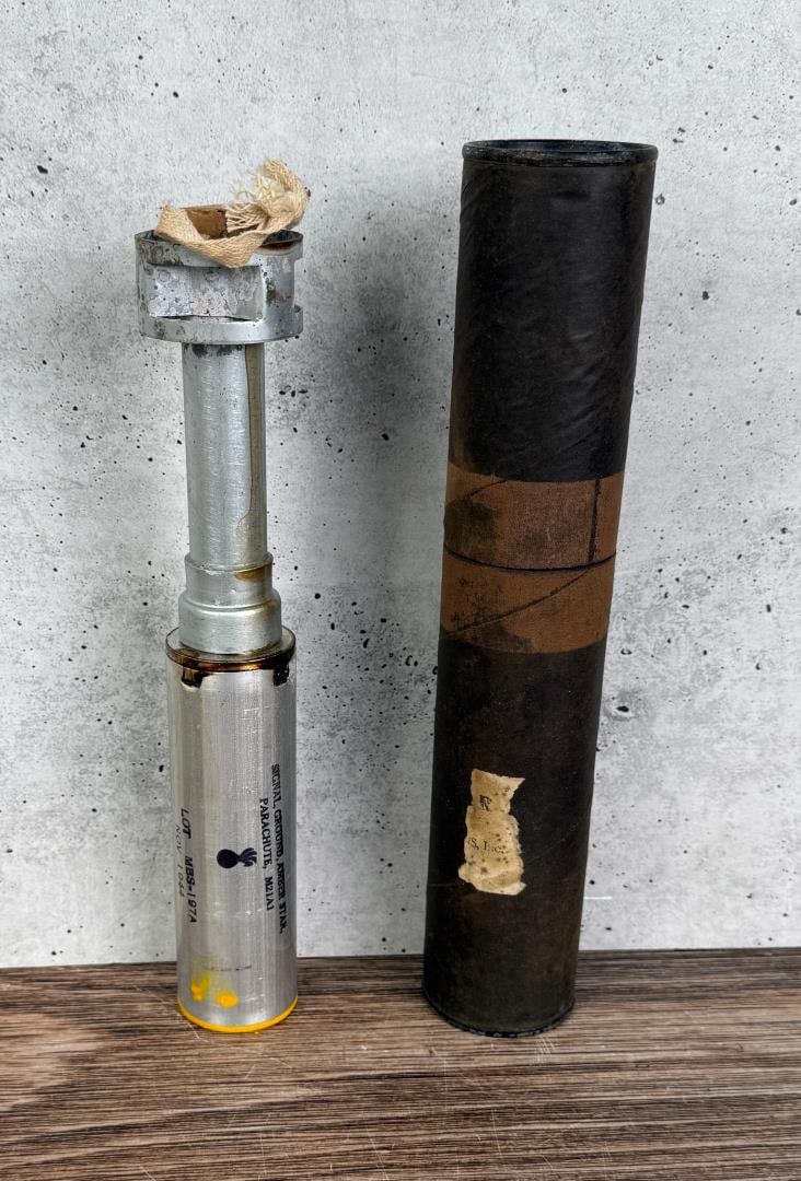 Korean War Smoke Grenade Parachute Signal (1 of 5)