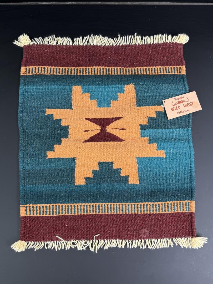 Zapotec Mexico Indian Pattern Southwest Rug (1 of 6)
