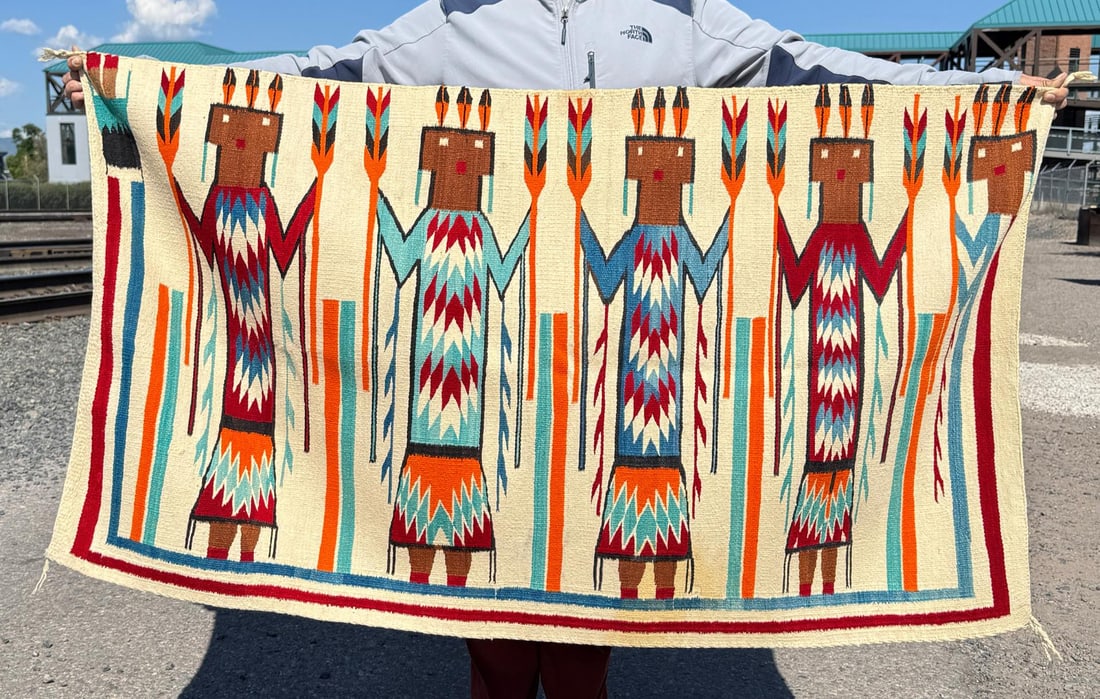 Navajo Indian Yei Yeibichai Dancer Rug (1 of 3)