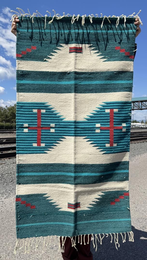 Zapotec Mexico Indian Pattern Southwest Rug (1 of 7)