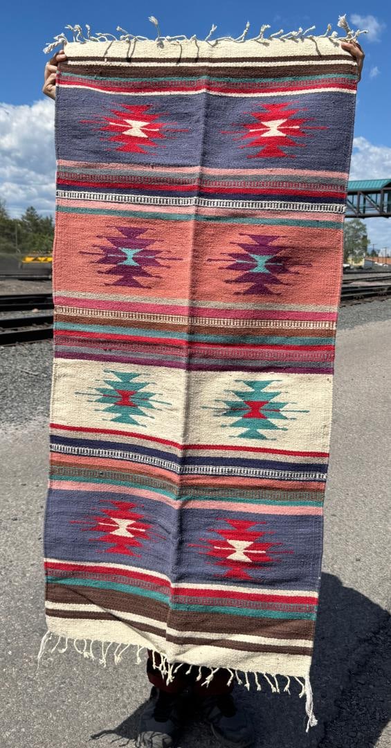 Zapotec Mexico Indian Pattern Southwest Rug (1 of 3)