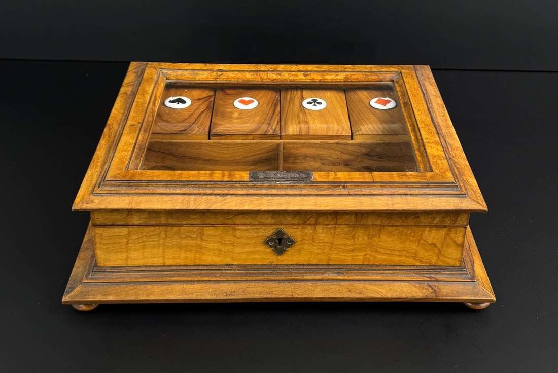 Edwardian Mahogany Whist Playing Card Case (1 of 10)