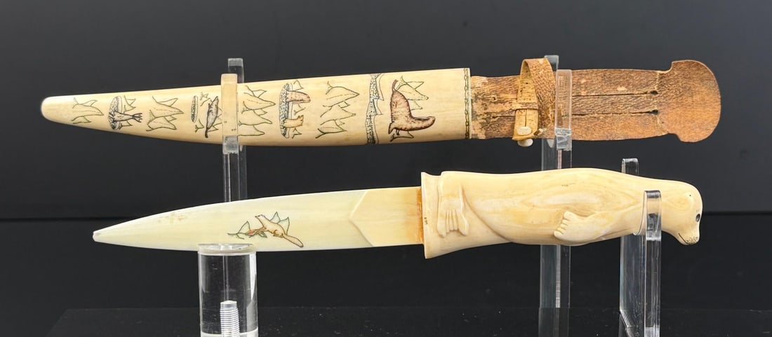 Phenomenal Yupik Chukchi Eskimo Inuit Snow Knife (1 of 10)