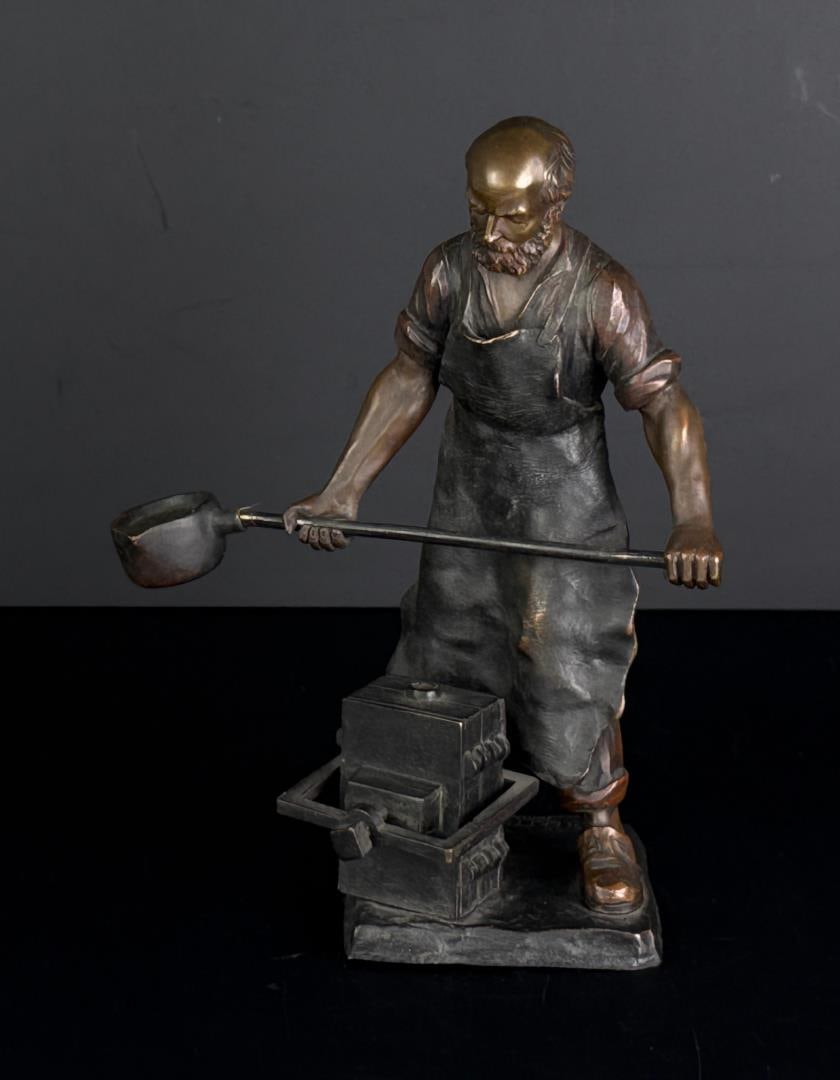 P. Villette Foundry Worker Bronze (1 of 6)