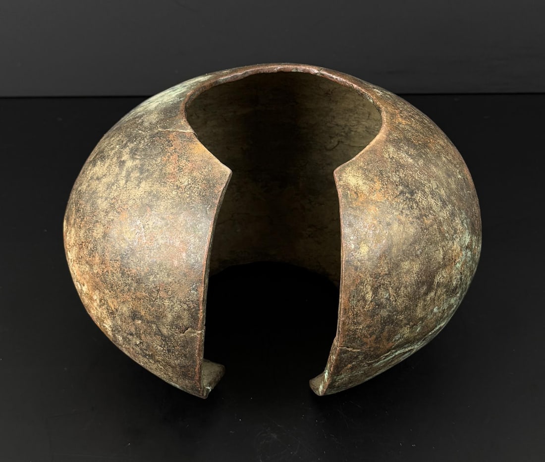 Mbole Republic of Congo Copper Currency Anklet: 2 7/8" by 9" by 9 3/8". 5 lbs 4oz.