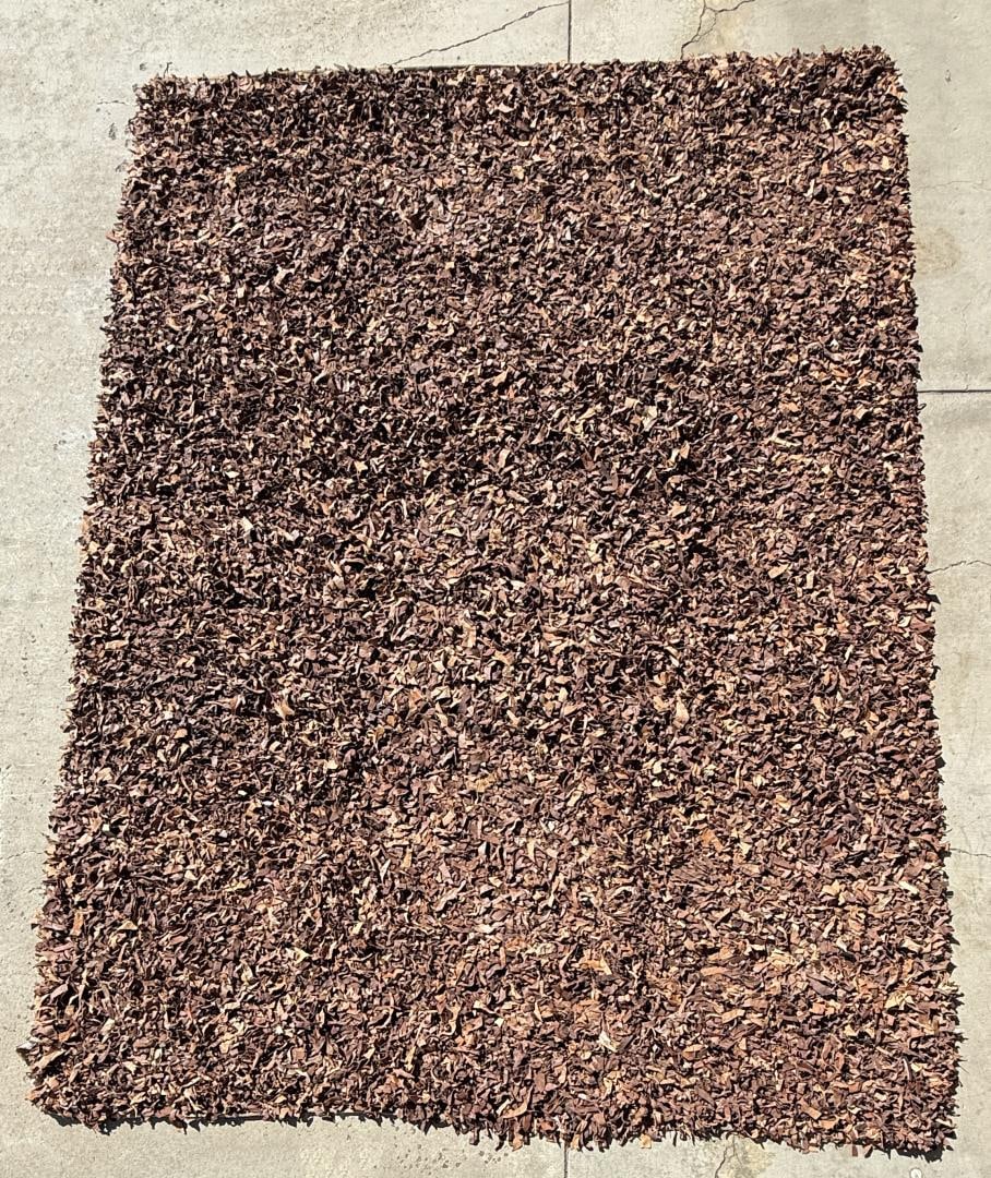 Shag Leather Rug (1 of 4)