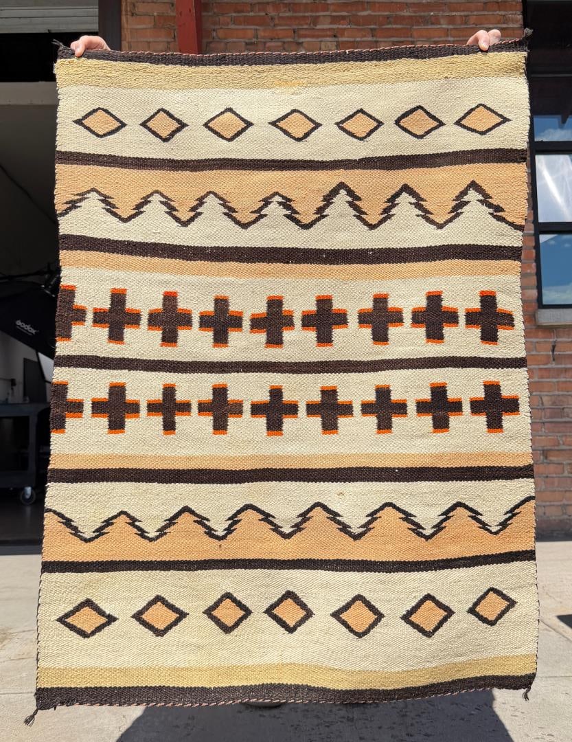 Navajo Indian Childs Wearing Blanket (1 of 4)