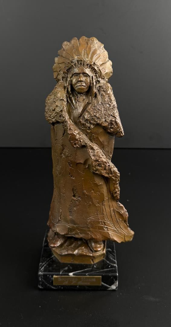 Richard Greeves Indian Chief Spotted Horse Bronze (1 of 8)