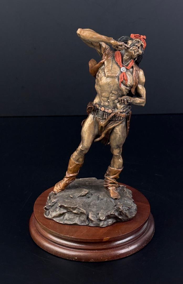 Michael Boyett War Paint Chilmark Pewter Sculpture (1 of 8)