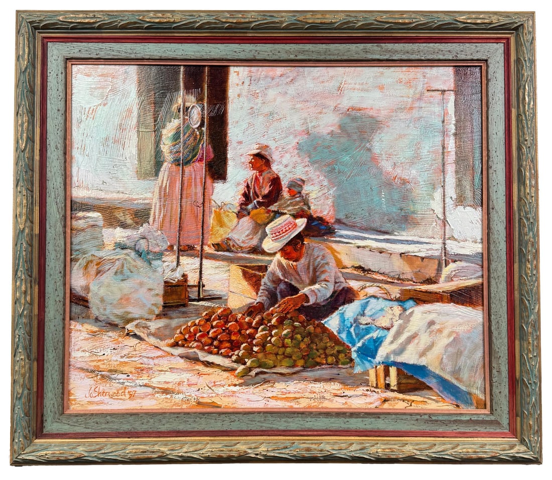 Jo Sherwood Mercado de Cusco Painting (1 of 7)