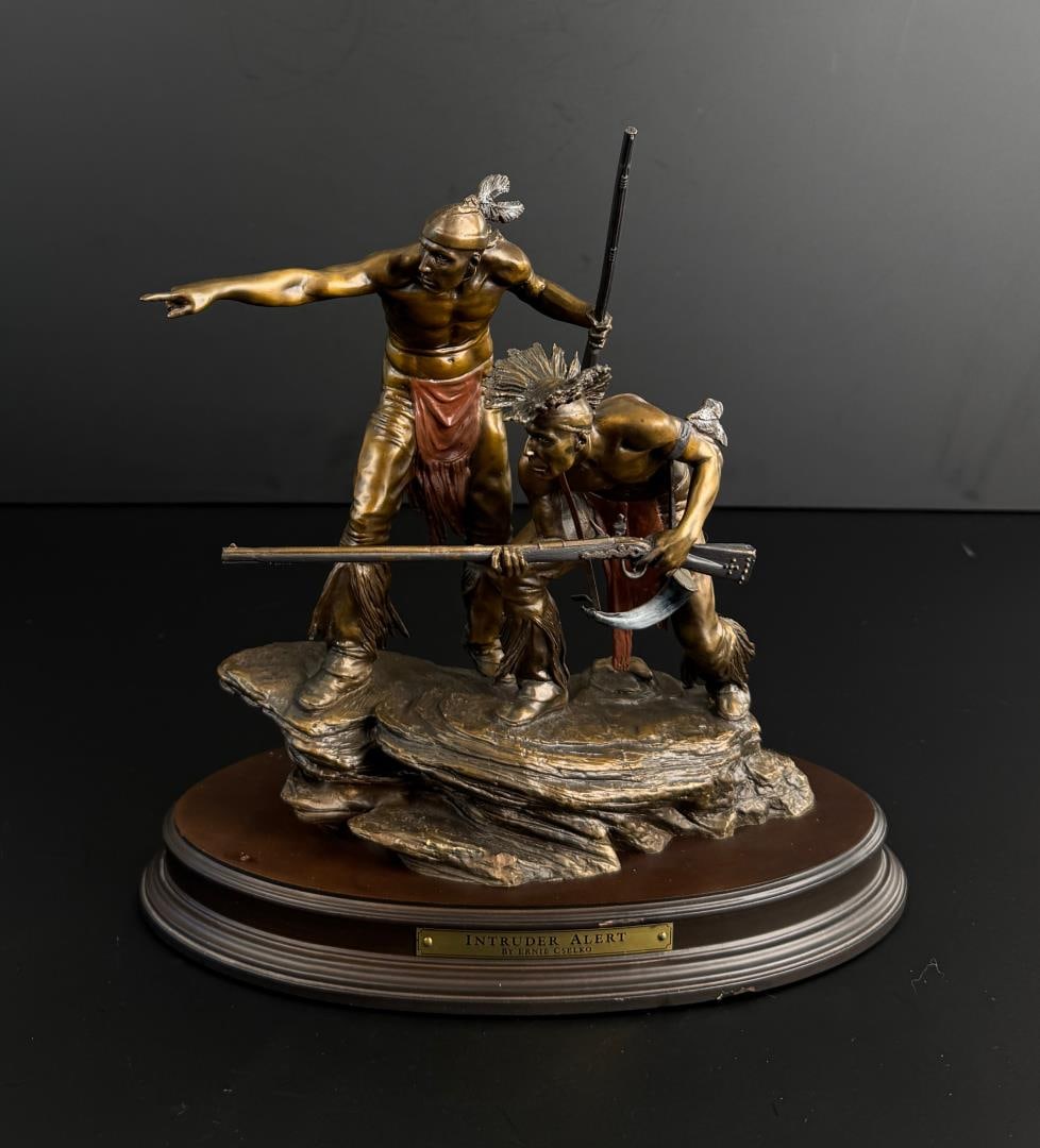 Ernie Cselko Intruder Alert Pewter Sculpture (1 of 6)