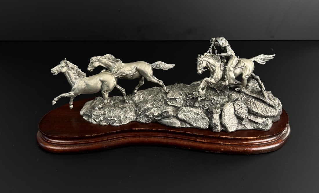 Don Polland Mustanger Pewter Sculpture (1 of 8)