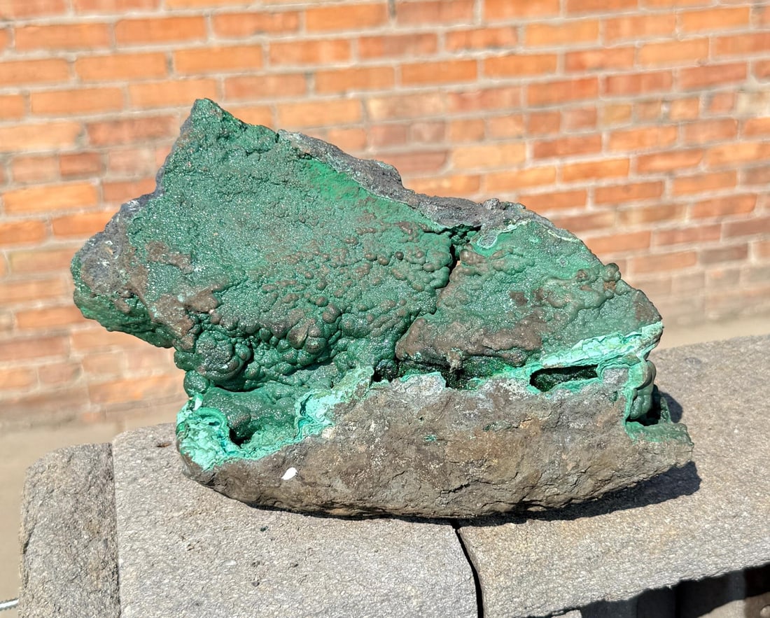 Botryoidal Malachite Azurite Mineral Specimen - 2