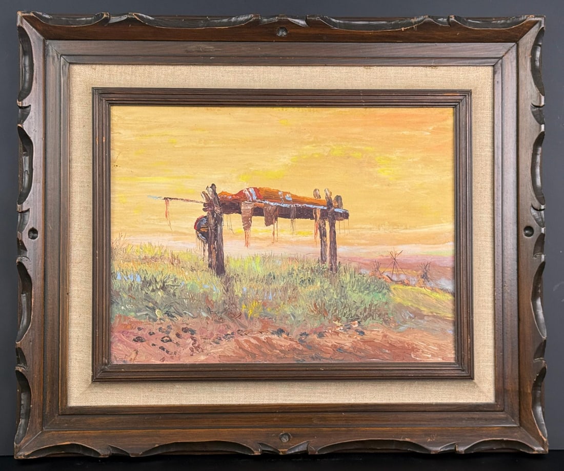 Tony Sandoval Burial Scene Painting (1 of 5)
