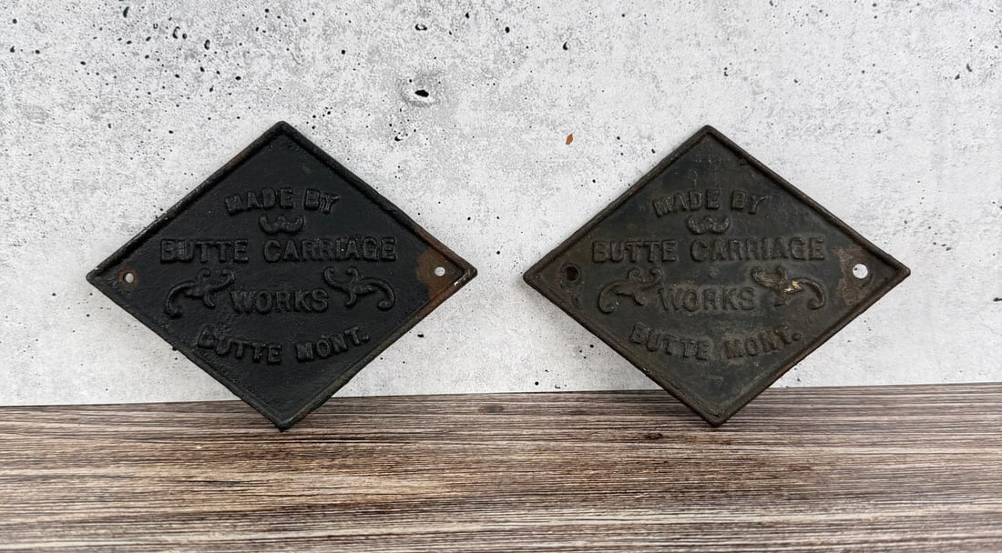 Butte Montana Carriage Works Trolley Car Signs (1 of 3)