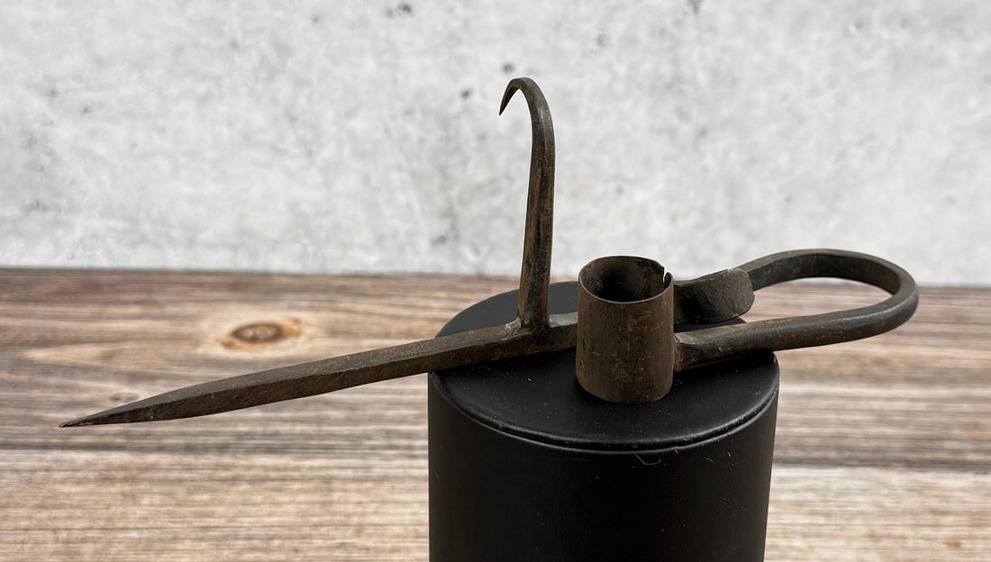 Butte Montana Miners Candlestick: 8" long.