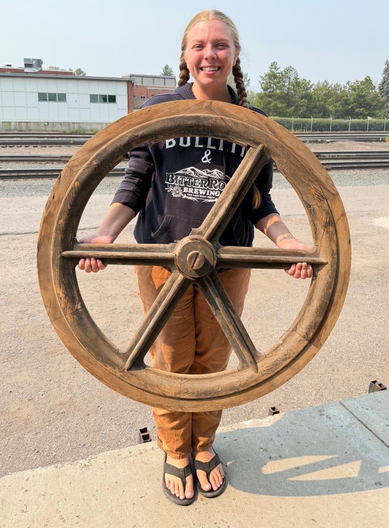 Butte Montana Industrial Gear Foundry Mold: 38" diameter.