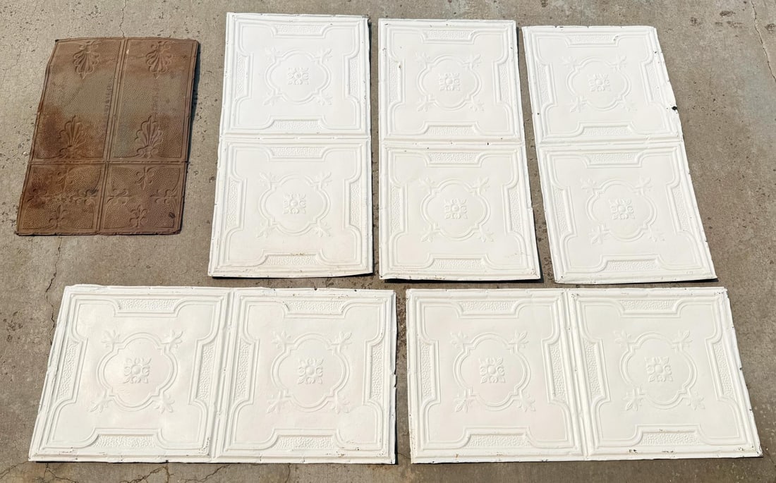 Butte Montana Finlen Hotel Tin Ceiling Tiles: 24" by 48 1/2".