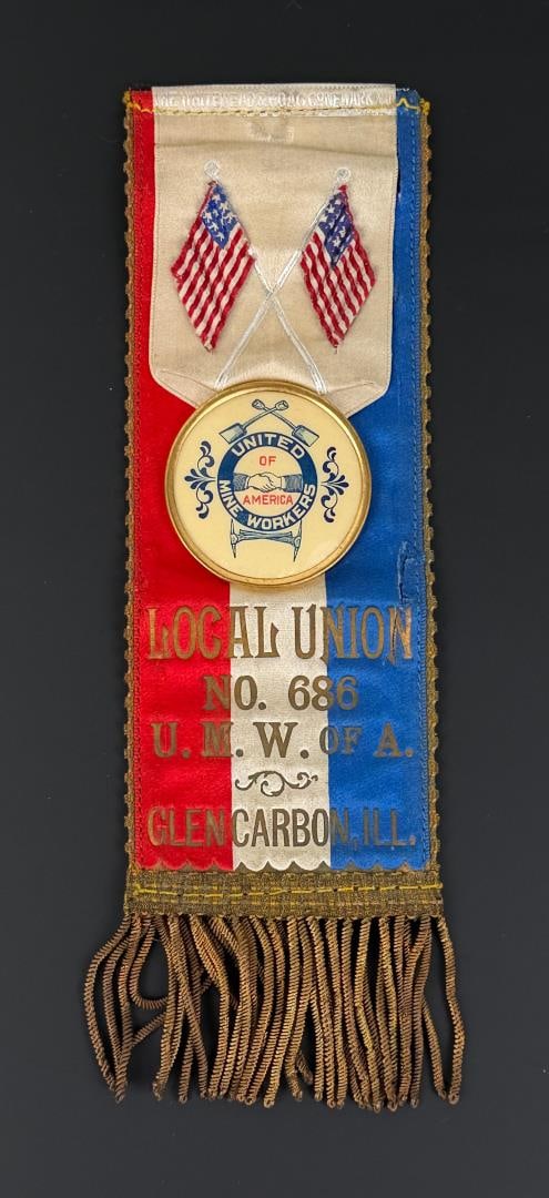 Glen Carbon Illinois United Mine Workers Ribbon: Nice example.