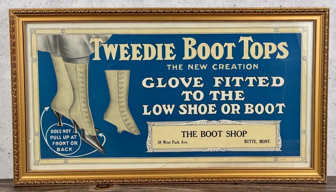 Butte Montana The Boot Shop Advertising Sign (1 of 5)