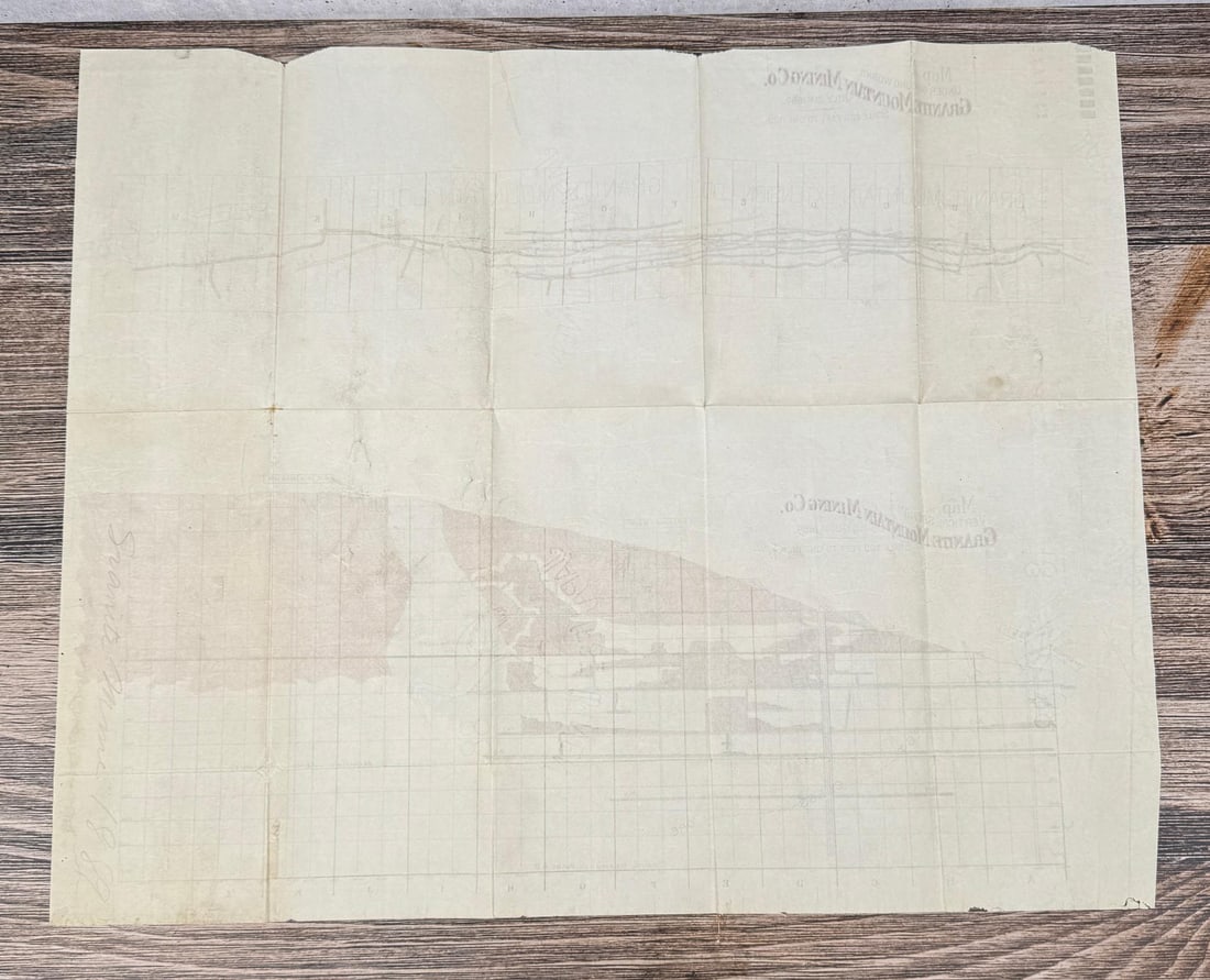 1889 Granite Mountain Mining Co Mining Map - 3