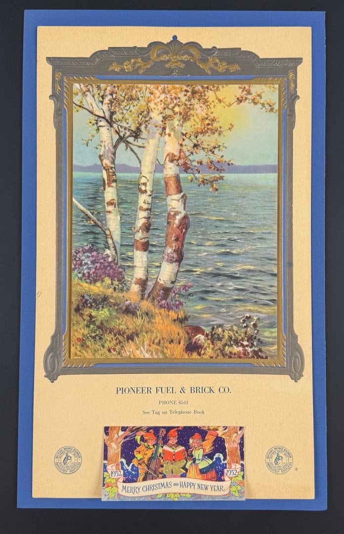 1932 Butte Montana Pioneer Fuel Montana Calendar (1 of 7)