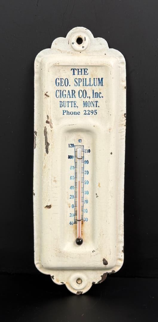 George Spillum Cigar Co Butte Montana Thermometer (1 of 3)