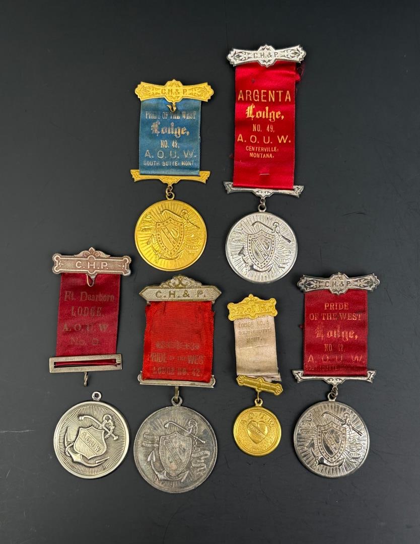 Montana Ancient Order of United Workmen Badges (1 of 6)