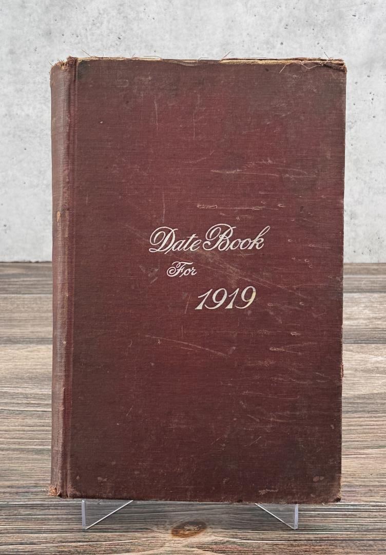 Butte Montana Mining 1919 Date Book (1 of 9)