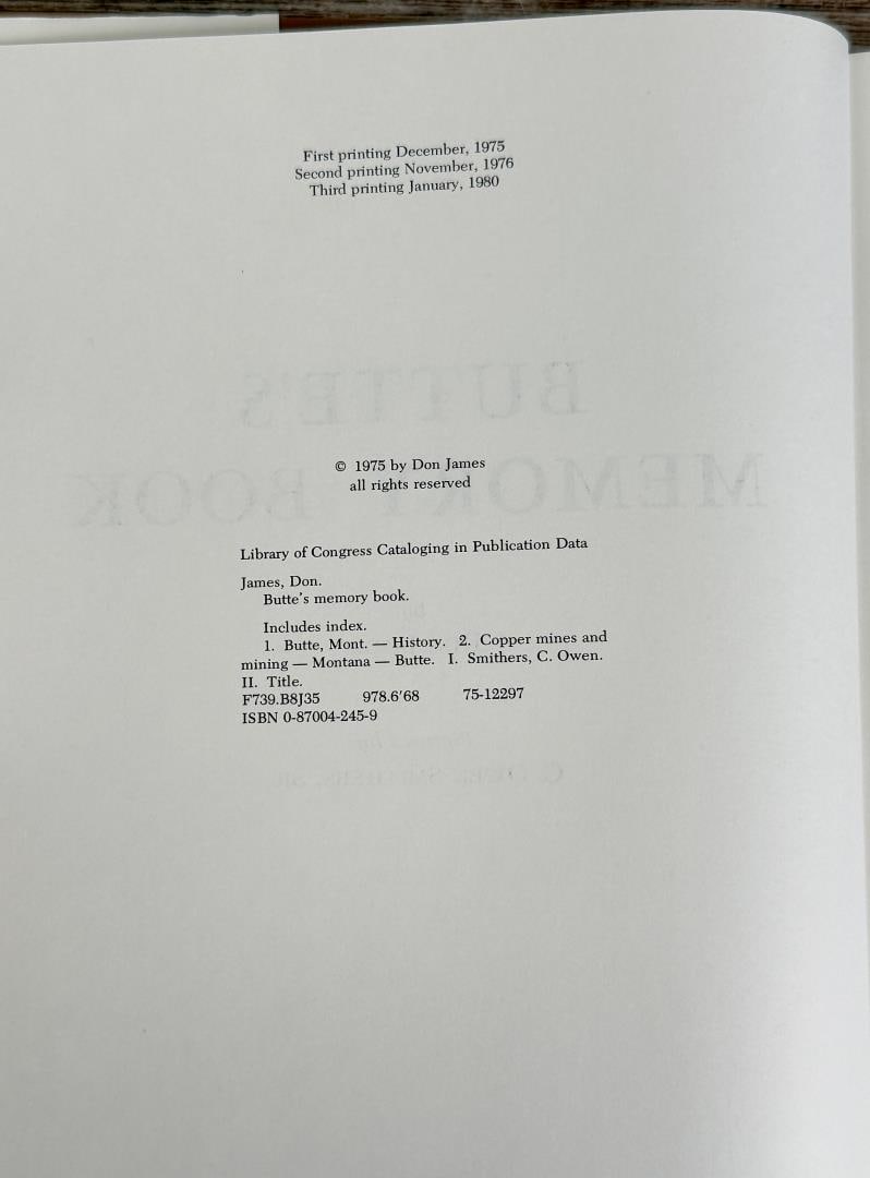 Butte's Memory Book - 6
