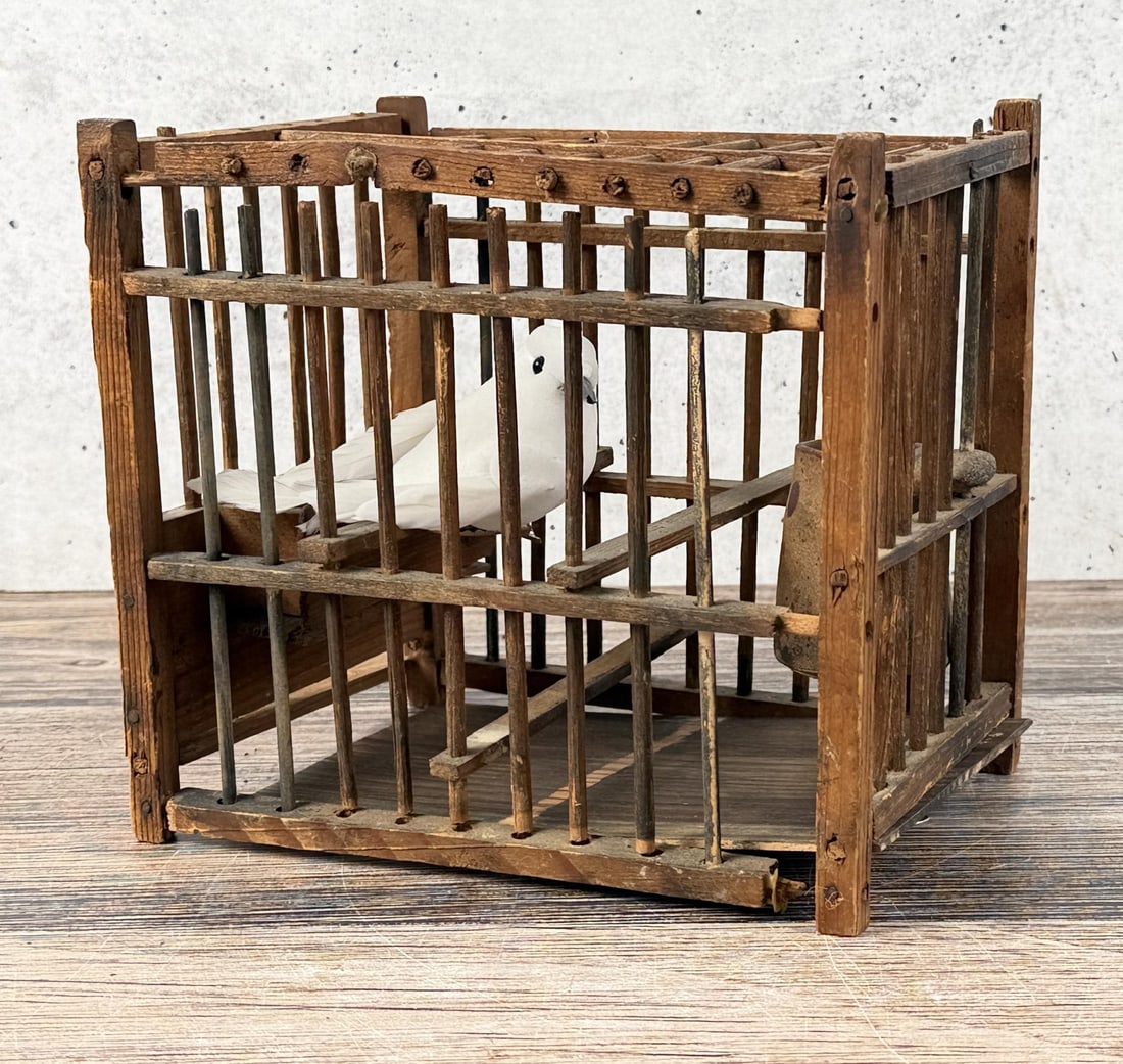 Butte Montana Miners Coal Mining Canary Bird Cage (1 of 4)