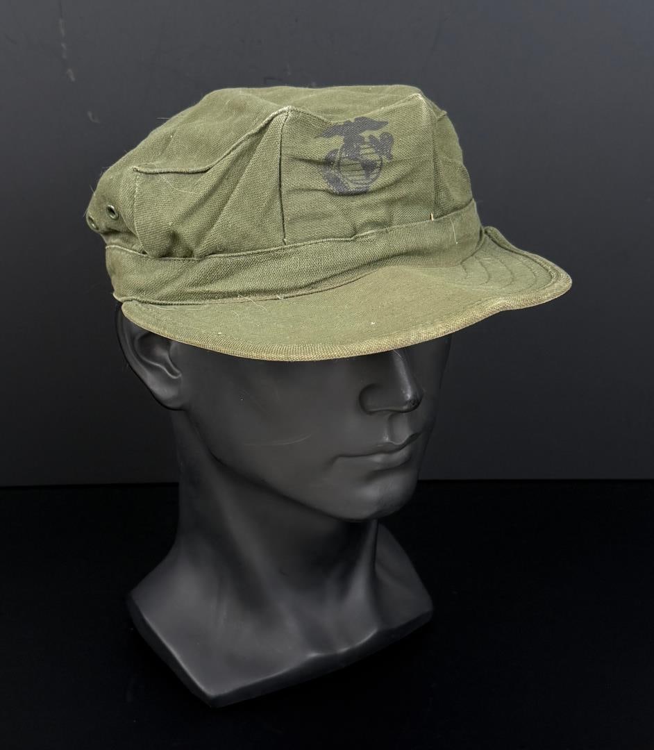 WW2 P44 HBT USMC Marine Corps Hat: Nice example.