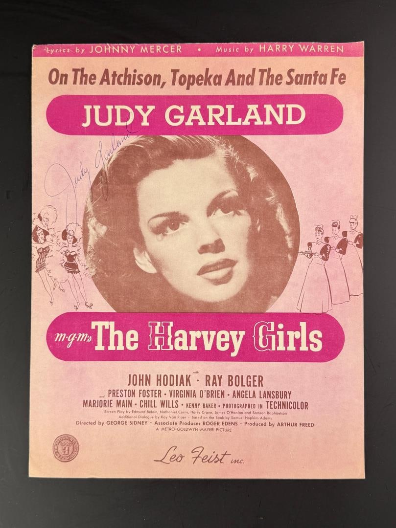 Judy Garland Signed Autographed Sheet Music Cover (1 of 5)