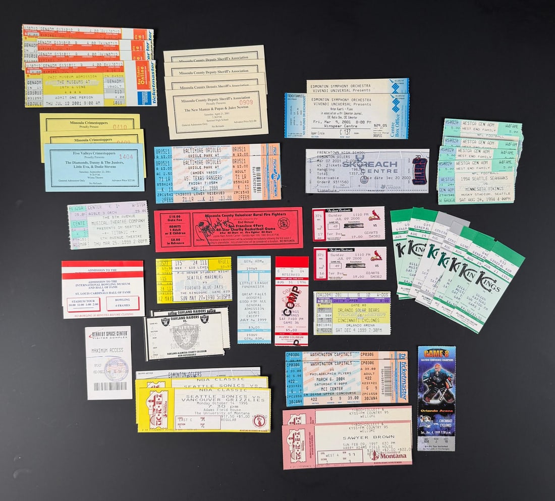Collection of Event Ticket Stubs (1 of 6)