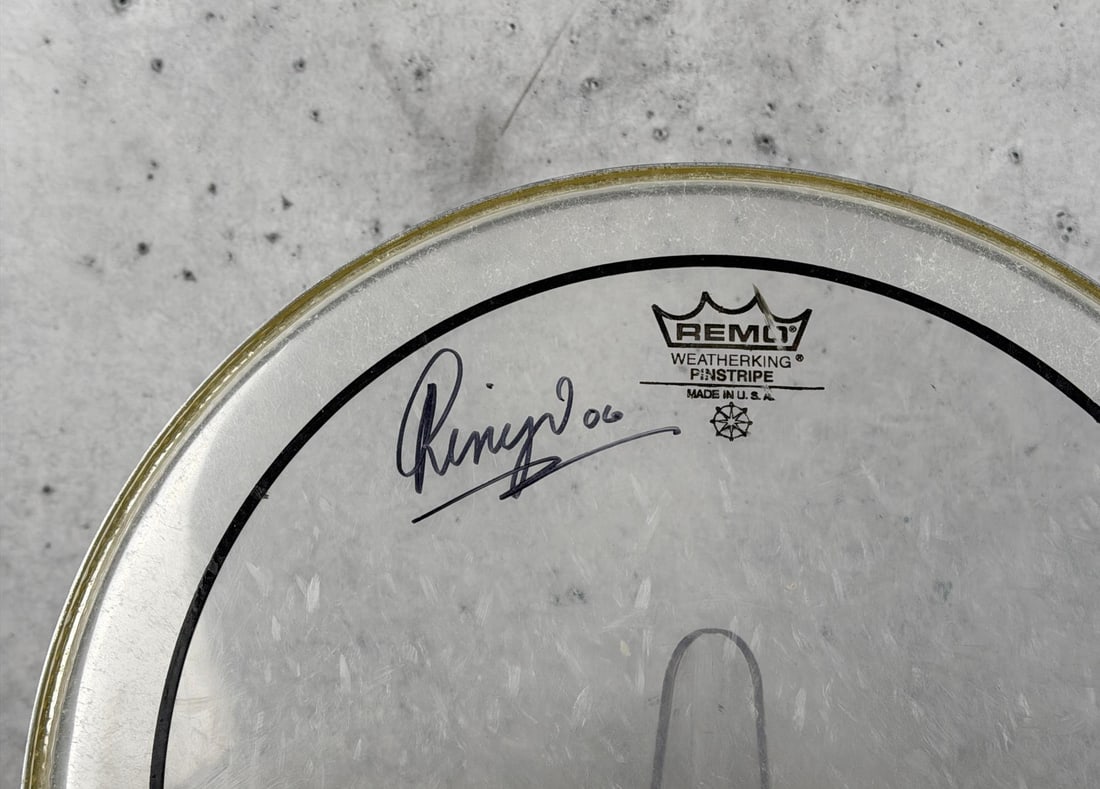 Ring Starr Signed Autographed Drum Head - 2