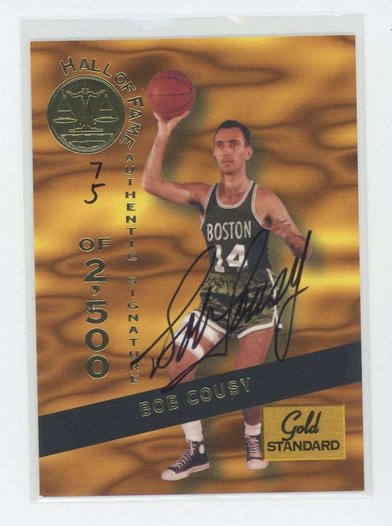 Bob Cousy Signed 1994 Rookies Gold Standard Card (1 of 3)