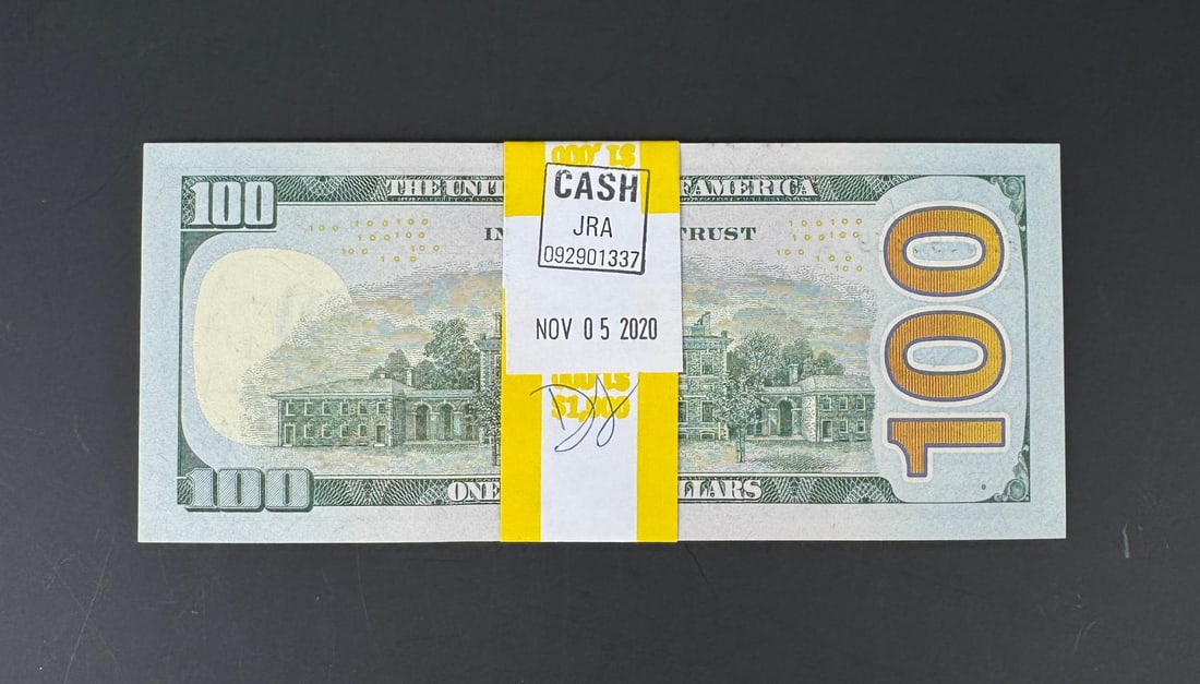 $1000 Face Value Sequential $100 Bank Notes - 2