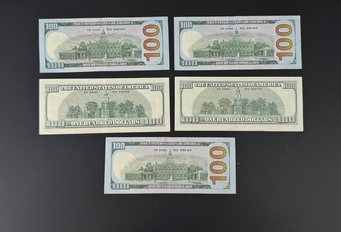 $500 Face Value $100 US Star Notes - 2
