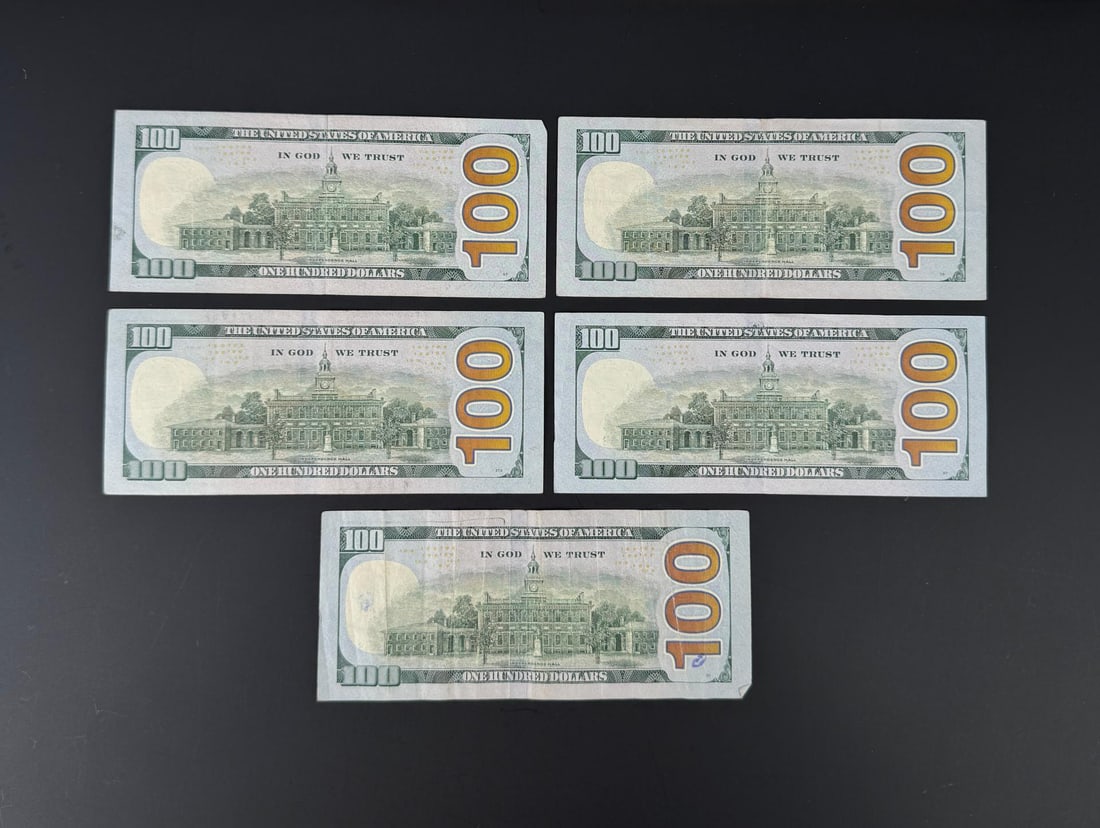 $500 Face Value $100 US Star Notes - 2