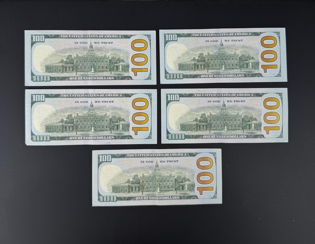 $500 Face Value $100 US Star Notes - 2