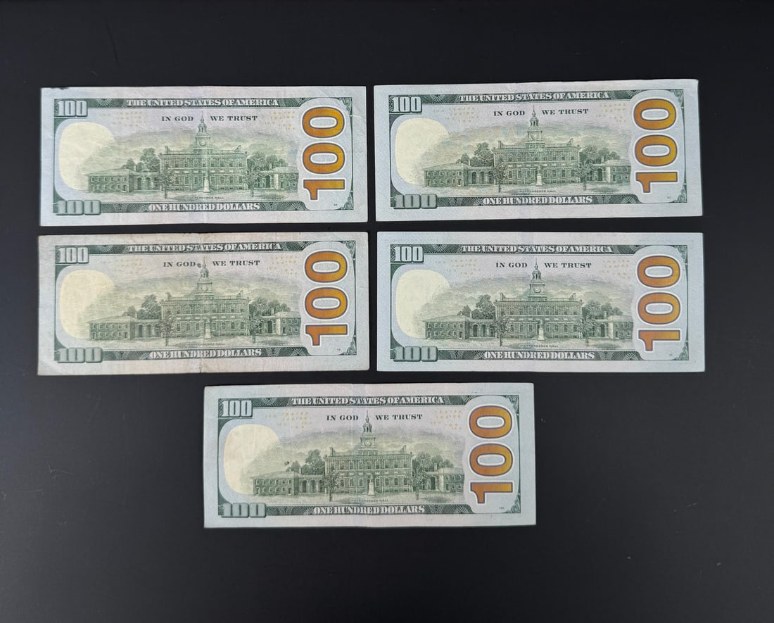 $500 Face Value $100 US Star Notes - 2