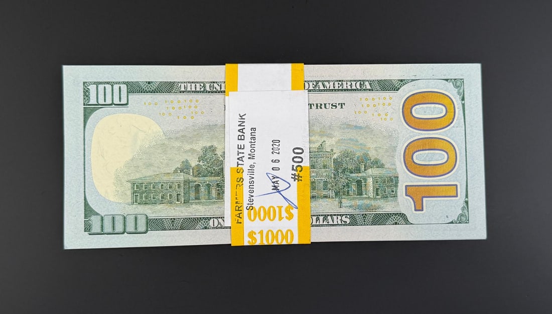 $1000 Face Value Sequential $100 Bank Notes - 2