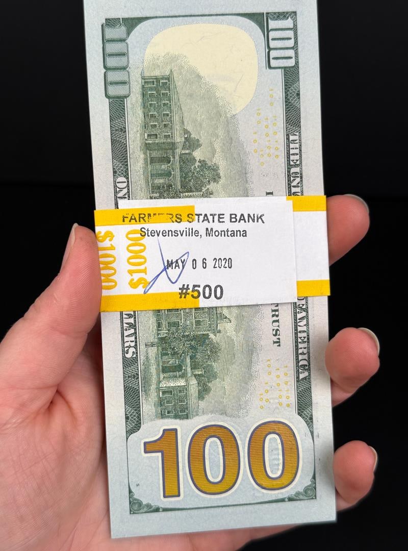 $1000 Face Value Sequential $100 Bank Notes - 3