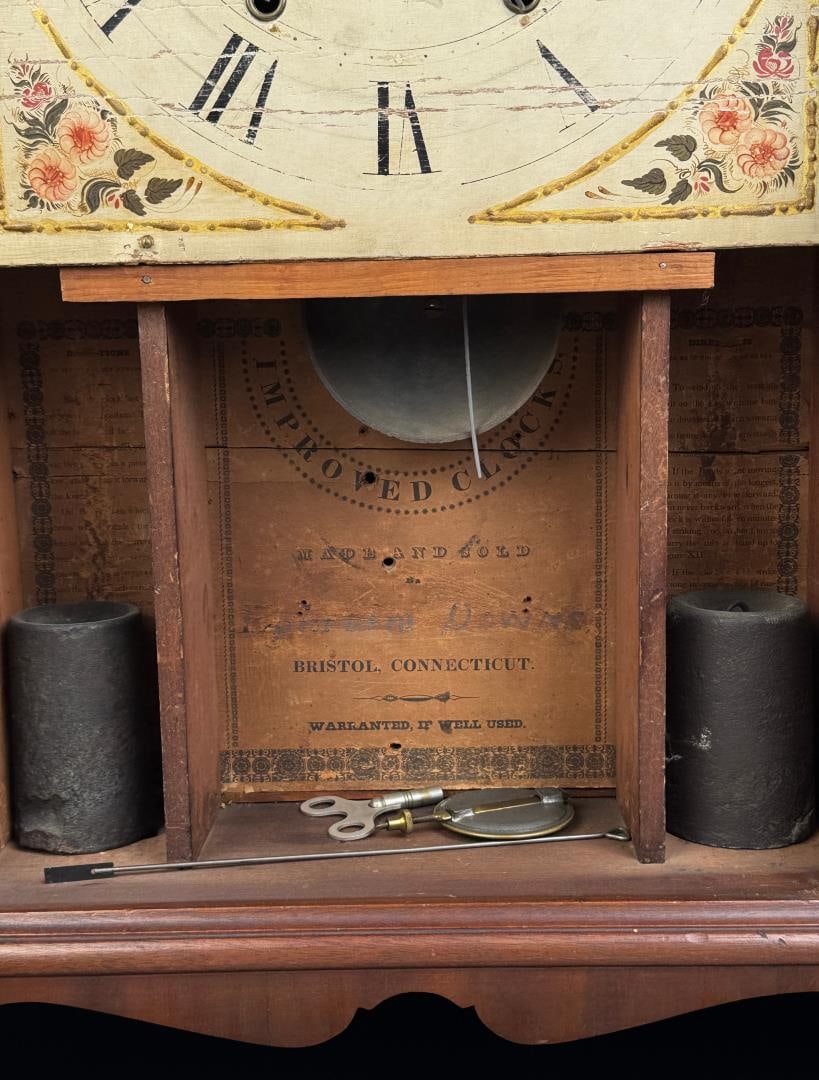 Ephraim Downs Pillar & Scroll Shelf Clock - 3
