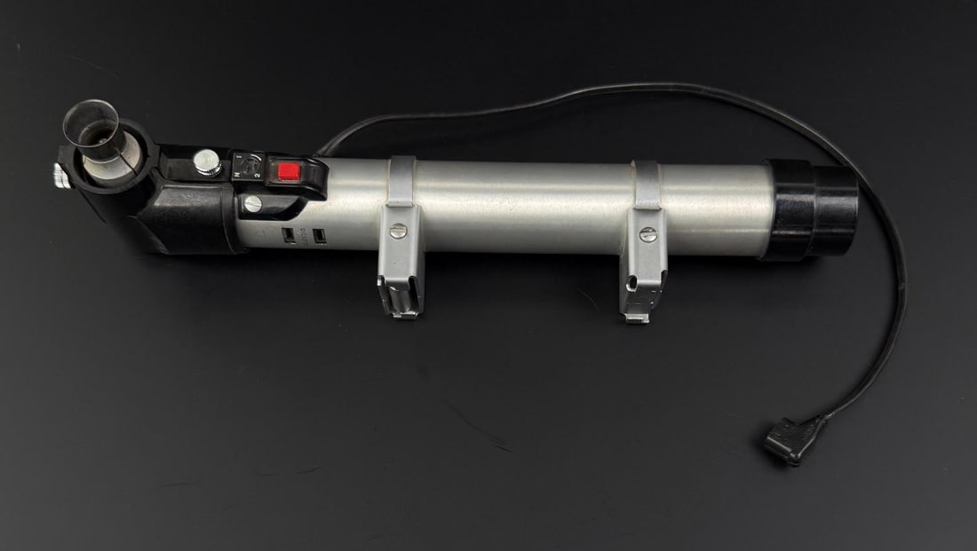 Graflex Graflite Lightsaber Flash Handle: Famously repurposed as the prop for lightsabers in Star Wars. 12 5/8" by 3 1/2" by 3 1/8".