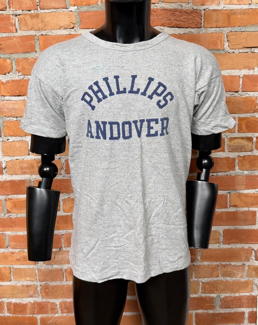 Vintage Champion Phillips Academy Andover T Shirt: Size XL.