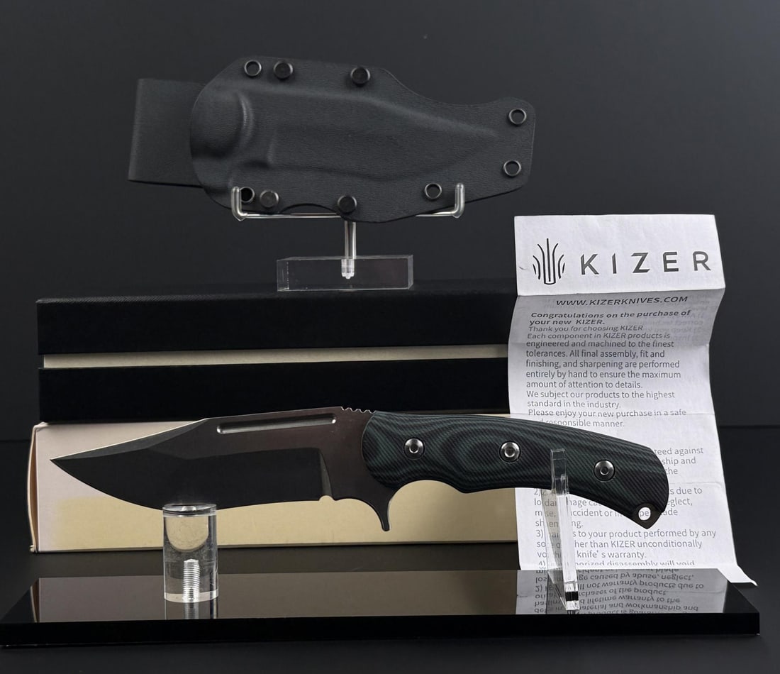 Kizer Super Bad 1015A2 Hunting Fighting Knife: New in box. Knife is 9" long overall.